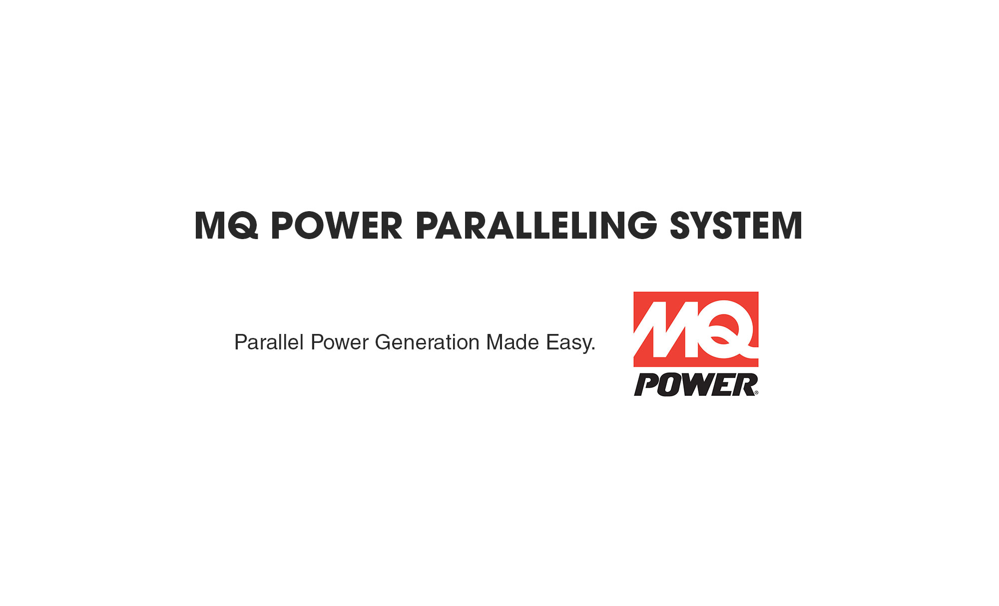 Parallel Generator Systems Made Easy