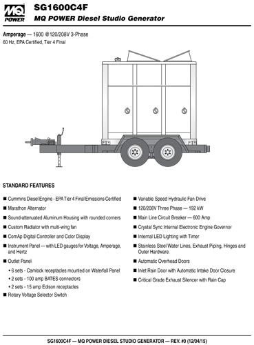 SG1600C4F Data Sheet