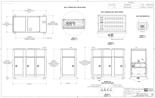 SG1600C4F Generator Outline