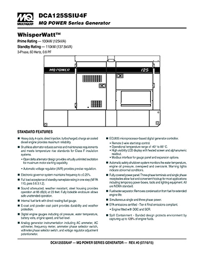 DCA125SSIU4F Data Sheet