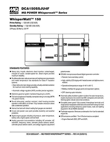 DCA180SSJU4F3 Data Sheet