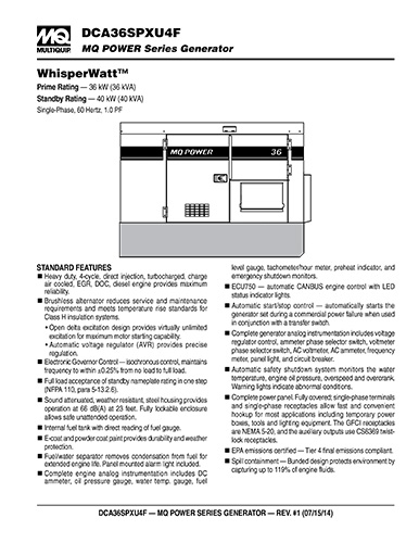 DCA36SPXU4F Data Sheet