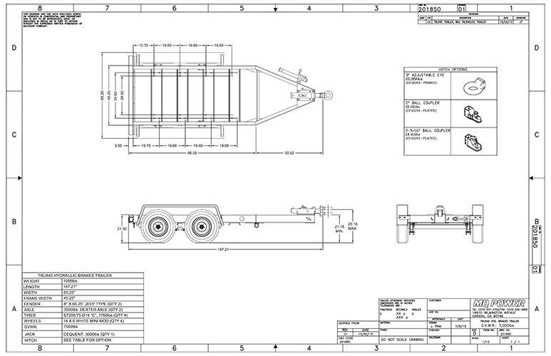 DCA36SPXU4F Generator Mounted on TRLR45 Trailer