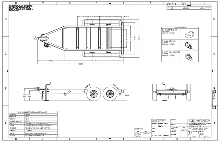 TRLR70USE Trailer Outline