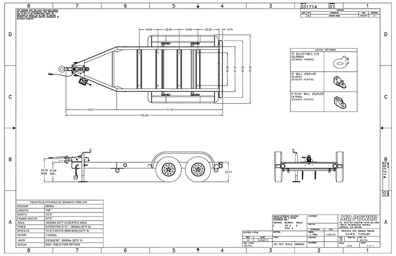 TRLR70USH Trailer Outline